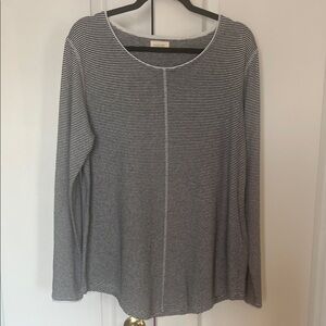 POETRY BRAND NWOT Striped Hemp Organic Cotton Long Sleeve Sweater 10